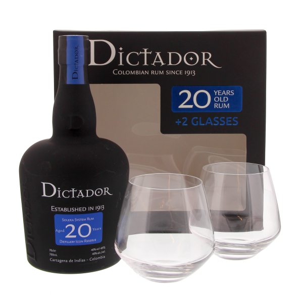 Dictador 20 Years Glass Pack
