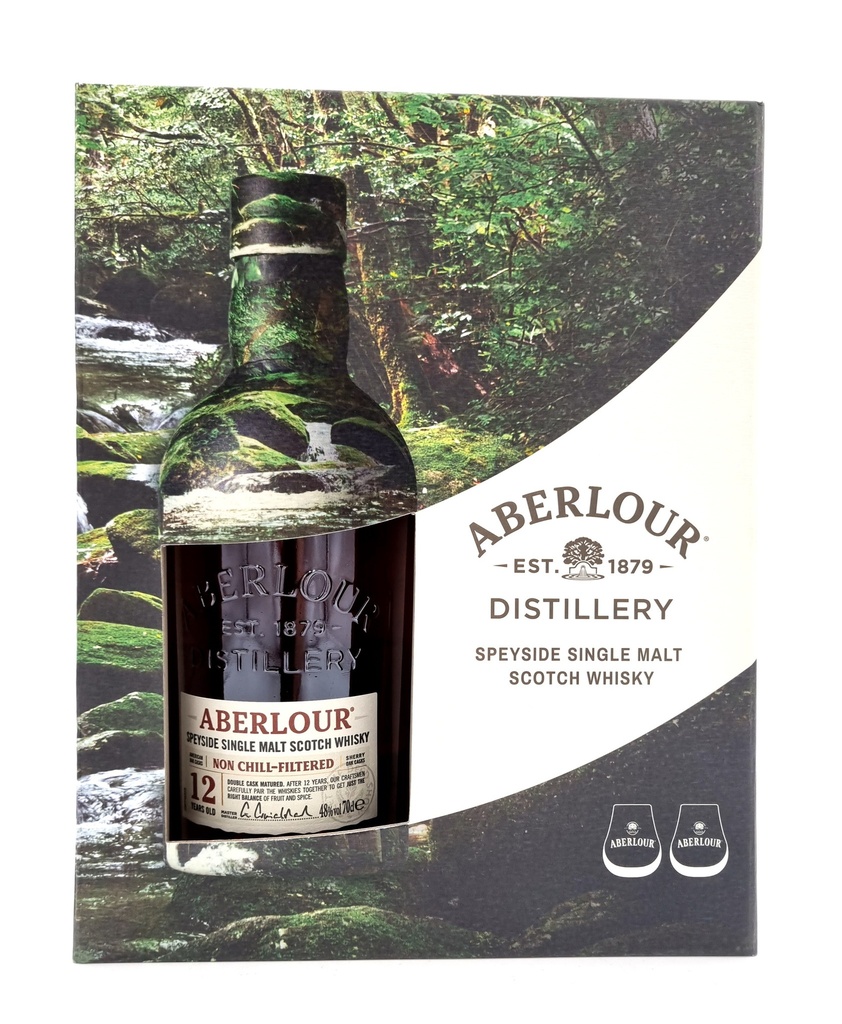 Aberlour 12 Years Non Chill-filtered Glass Pack