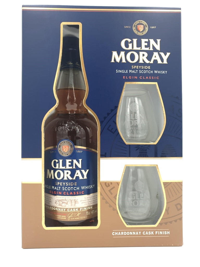 Glen Moray Chardonnay Cask Glass Pack