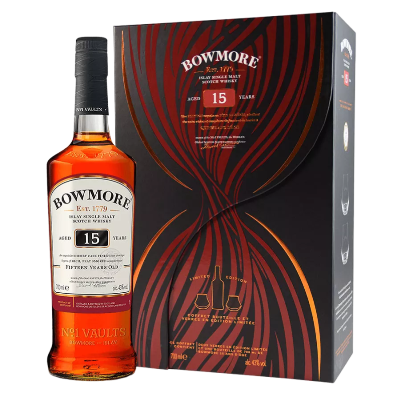 Bowmore 15 Years Glass Pack