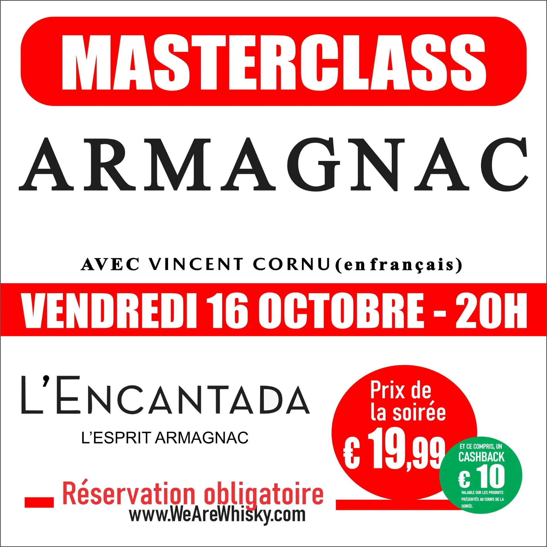 MASTERCLASS Armagnac L'ENCANTADA