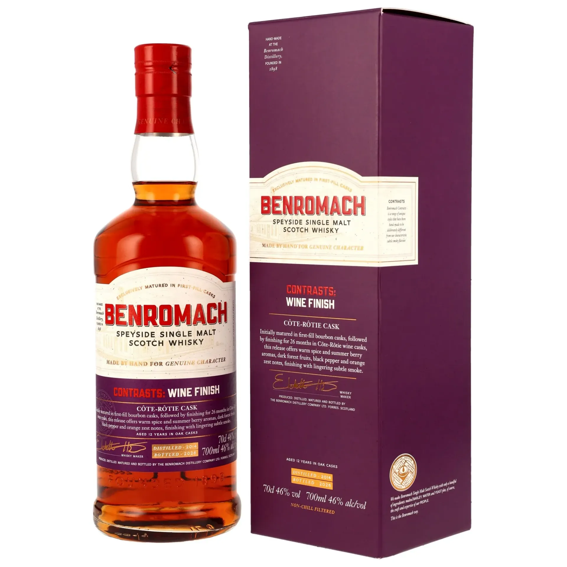 Benromach Contrasts 12 Years Côte-Rôtie Wine Cask