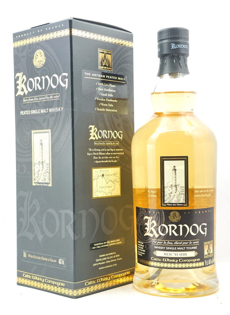 Kornog, collection de whiskys tourbés, single malt Français - Celtic Whisky  Distillerie