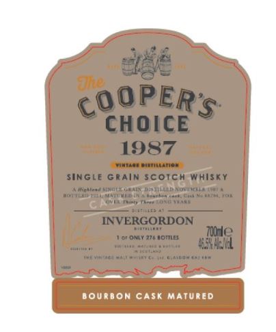 Invergordon 1987 Cooper's Choice