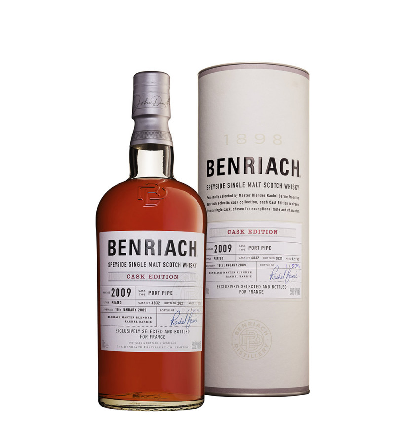 BenRiach 2009 Peated Port Pipe 12 Years