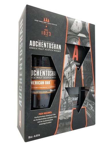Auchentoshan American Oak & Mug
