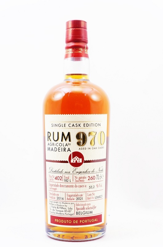 Rum 970 Single Cask for Belgium