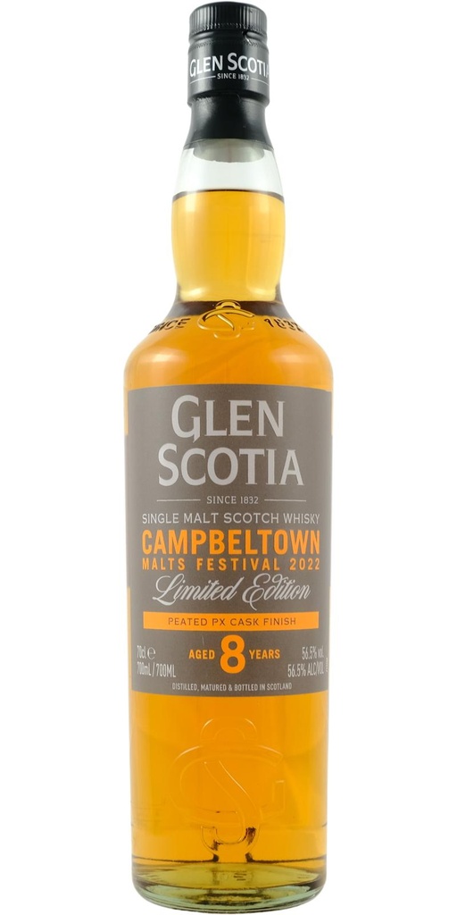 Glen Scotia Campbeltown Festival 2022 8 Years Peated PX Finish