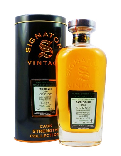 Caperdonich 2000 22 Years Signatory Cask Strength